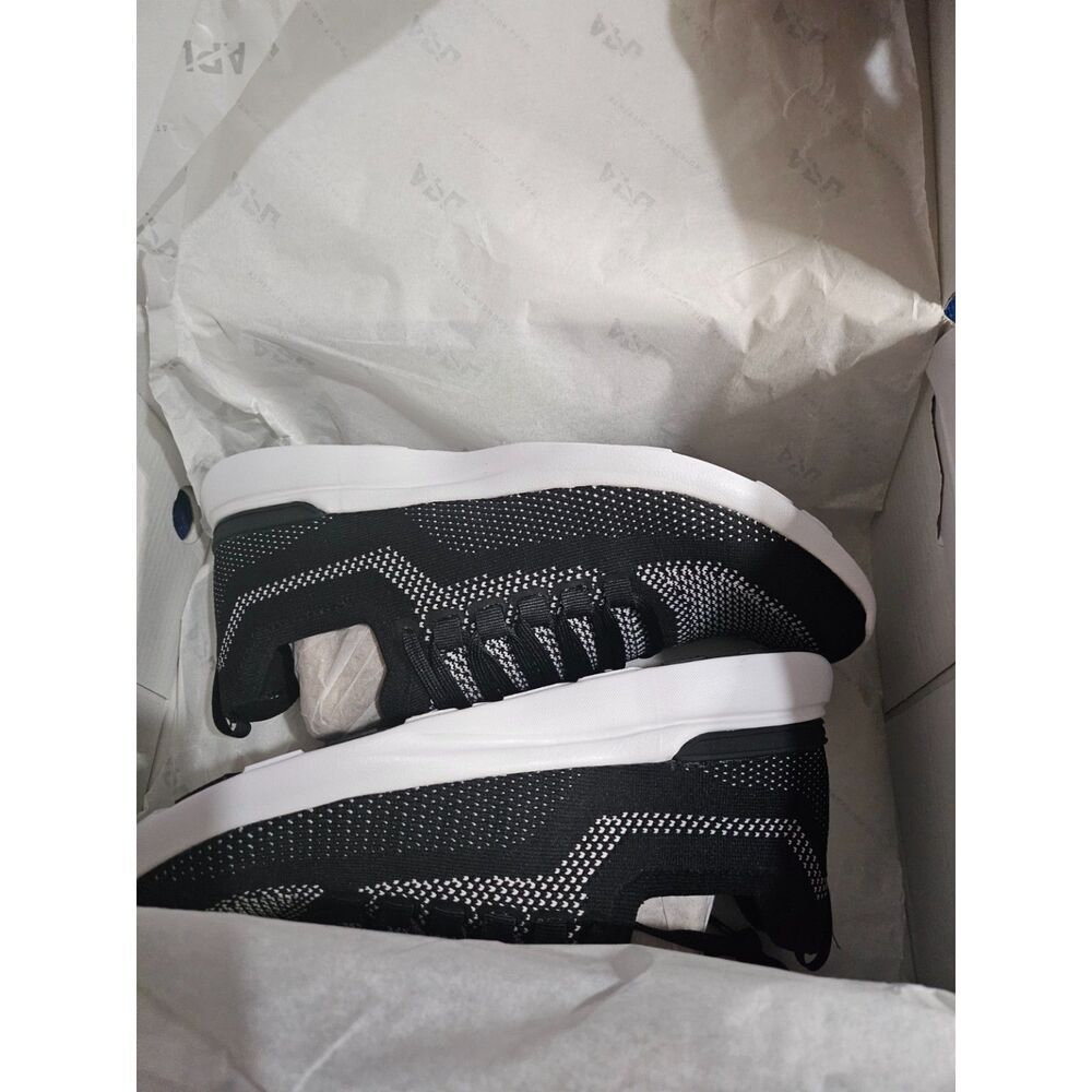 NEW APL Techloom Breeze Men 9 Women 11 Black White Running Shoes Sneakers - Picture 5 of 6